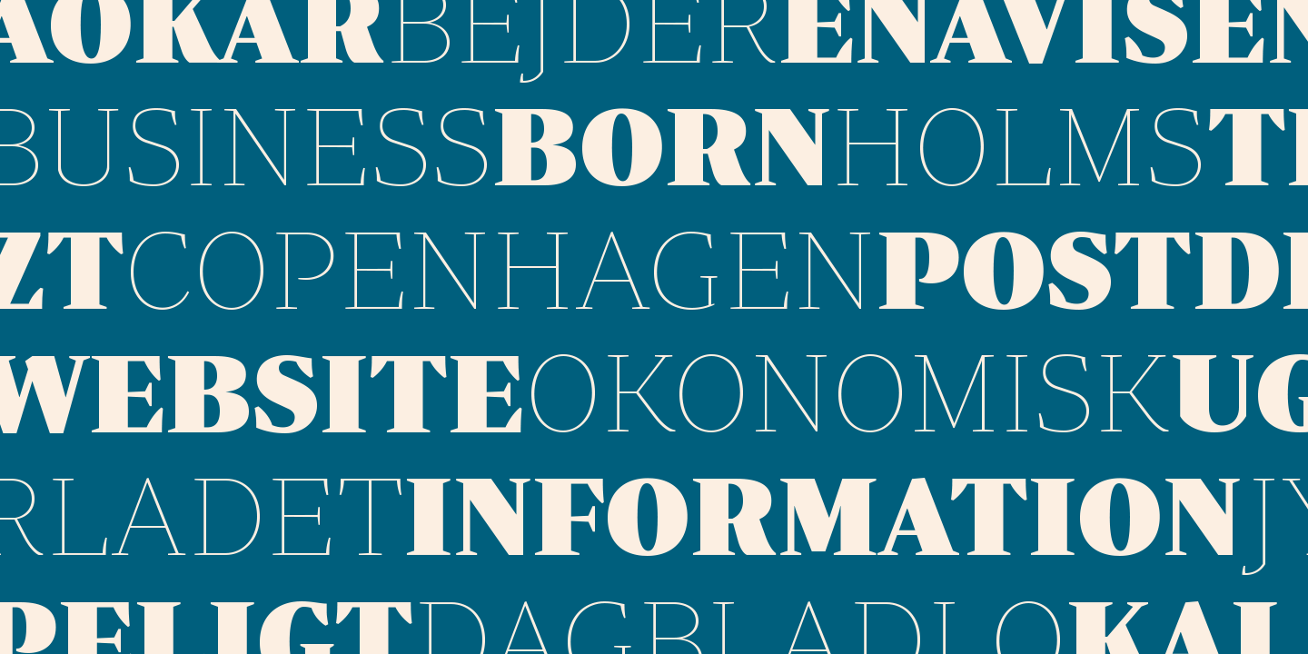 Periodico Display Ultra Light Font preview